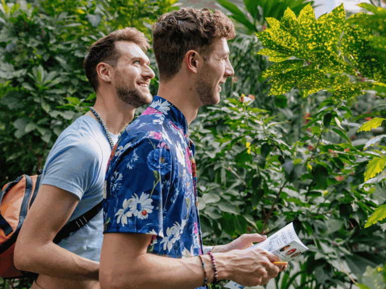 Two People In Wings of the Tropics